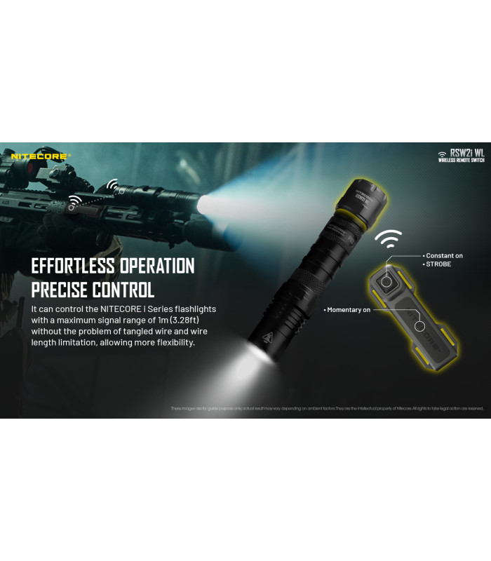 ΔΙΑΚΟΠΤΗΣ ΑΣΥΡΜΑΤΟΣ, NITECORE, RSW2i WL , 2.4G wireless control