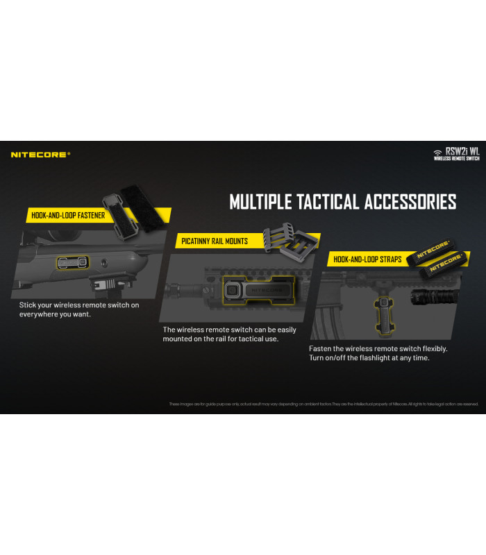 ΔΙΑΚΟΠΤΗΣ ΑΣΥΡΜΑΤΟΣ, NITECORE, RSW2i WL , 2.4G wireless control