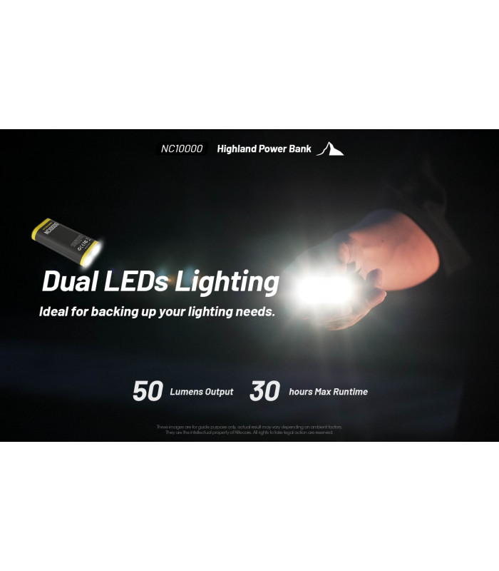 POWER BANK NITECORE NC10000+USB-C cable