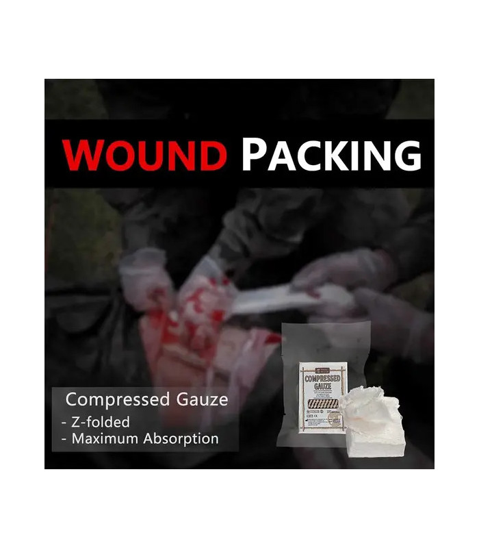 Rhino Rescue Compressed Gauze Z-Fold Sterile | Sabotage Oddal