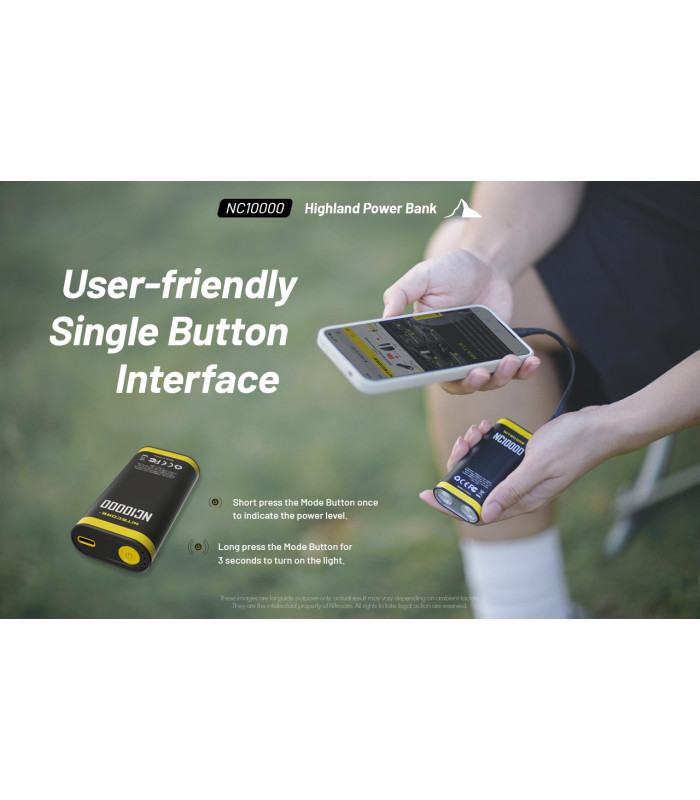POWER BANK NITECORE NC10000+USB-C cable
