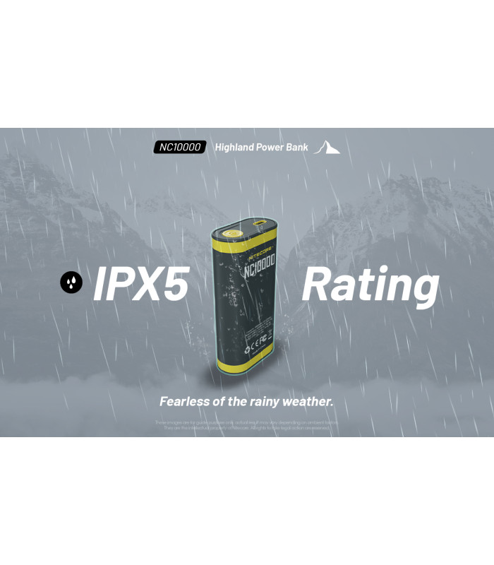 POWER BANK NITECORE NC10000+USB-C cable