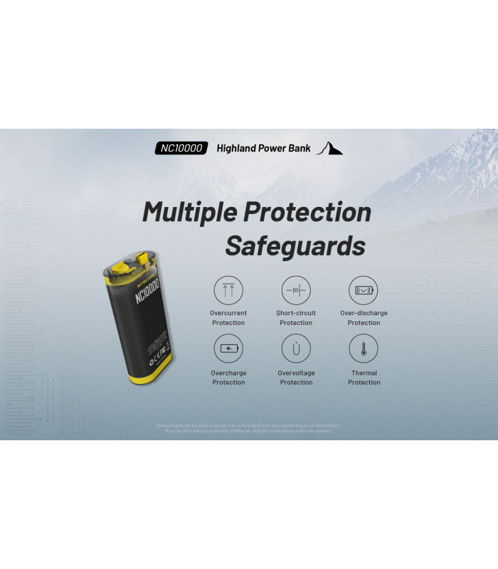 POWER BANK NITECORE NC10000+USB-C cable