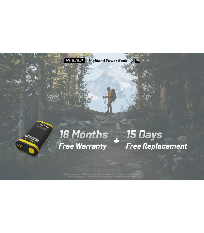 POWER BANK NITECORE NC10000+USB-C cable