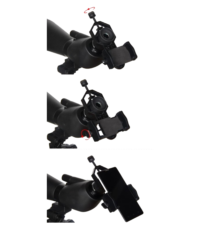 Βάση στήριξης Smartphone σε Τηλεσκόπιο