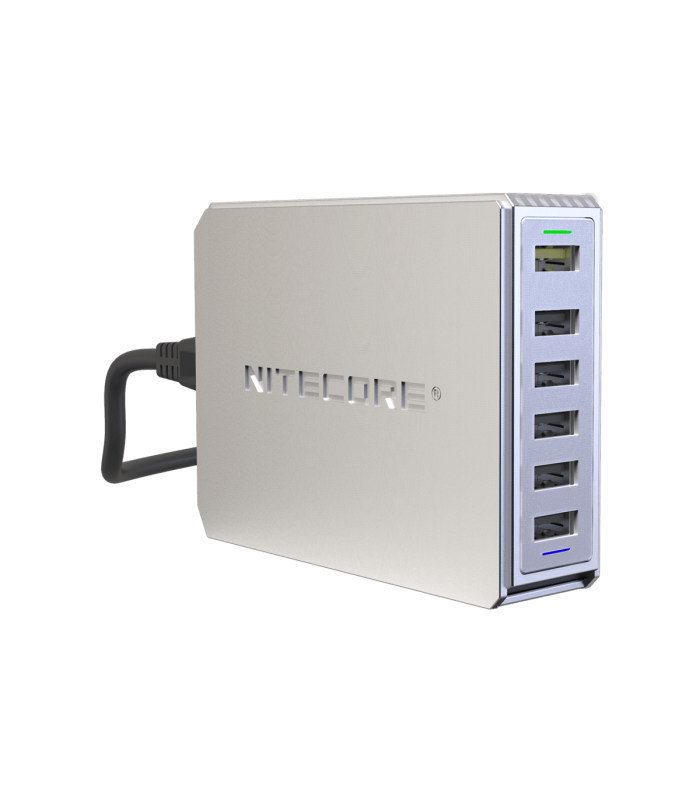 ΤΡΟΦΟΔΟΤΙΚΟ USB, NITECORE UA66Q desktop adaptor, 5V/10A, 68w Max, High speed charging