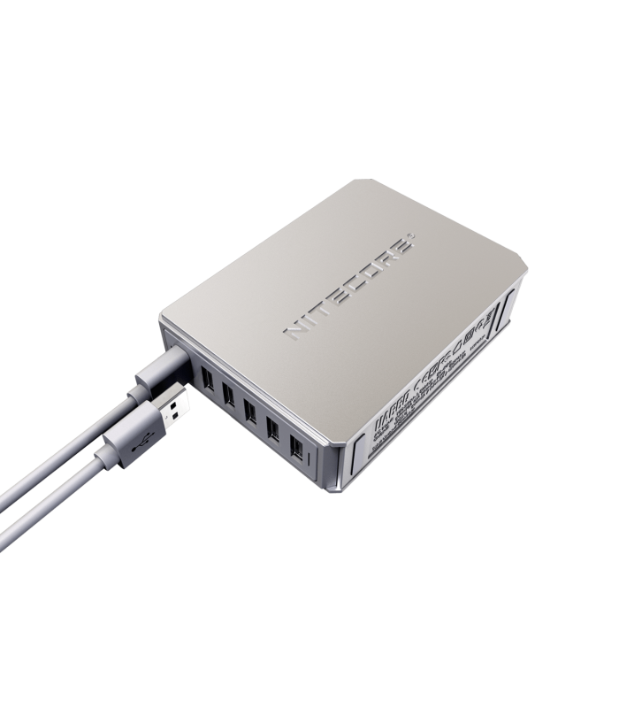 ΤΡΟΦΟΔΟΤΙΚΟ USB, NITECORE UA66Q desktop adaptor, 5V/10A, 68w Max, High speed charging