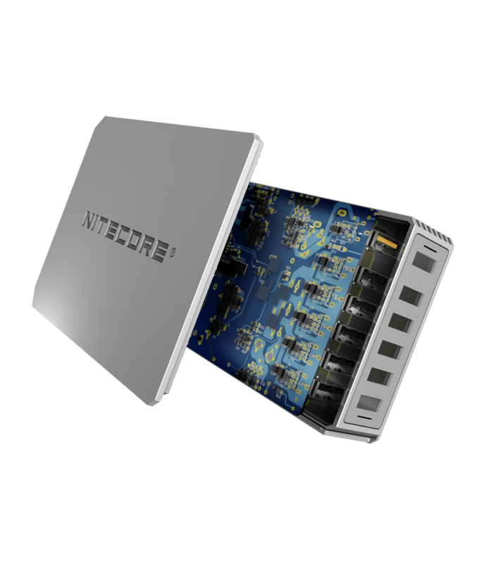 ΤΡΟΦΟΔΟΤΙΚΟ USB, NITECORE UA66Q desktop adaptor, 5V/10A, 68w Max, High speed charging