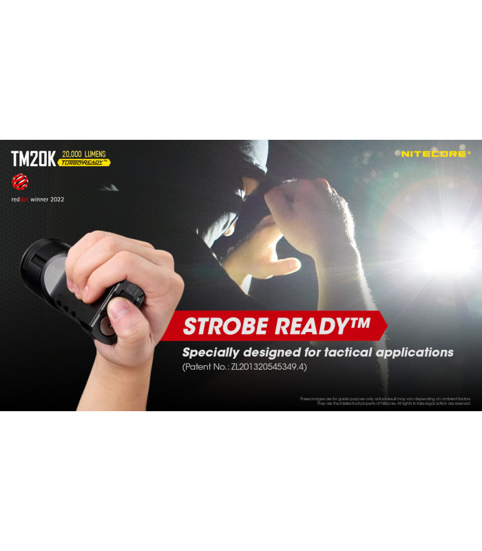 ΦΑΚΟΣ LED NITECORE Tiny Monster TM20K, 20.000Lumens, 290 Μέτρα