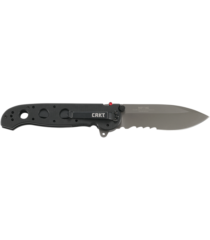 CRKT M21-14G BLACK G10 W/VEFF SERRATIONS