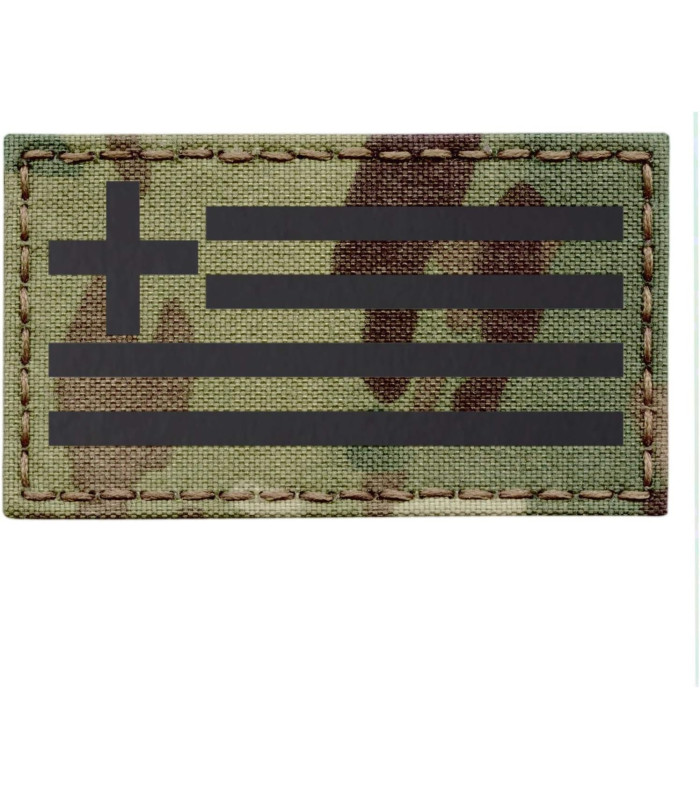 Ανακλαστικό Σήμα Ελληνικής Σημαίας Hellenic Flag Infrared Tactical Fastener Patch | Sabotage Oddal
