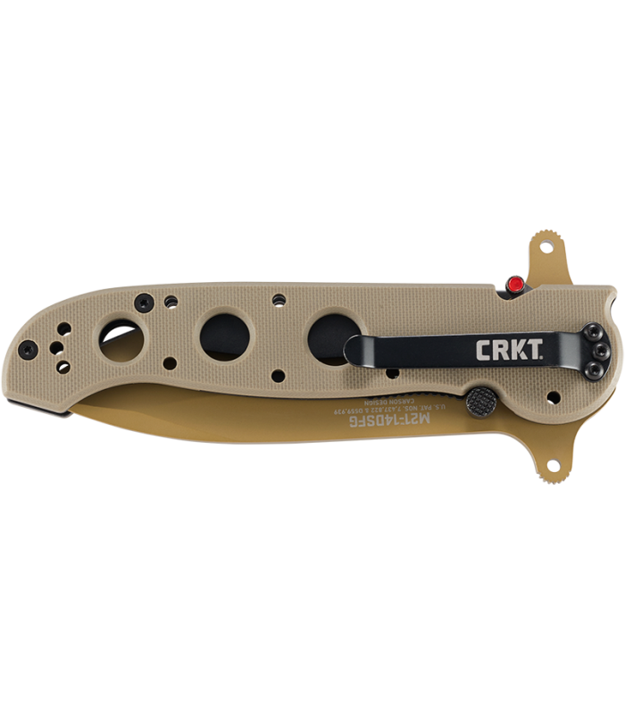 CRKT M21-14DSFG SPECIAL FORCES DROP POINT W/VEFF SERRATIONS