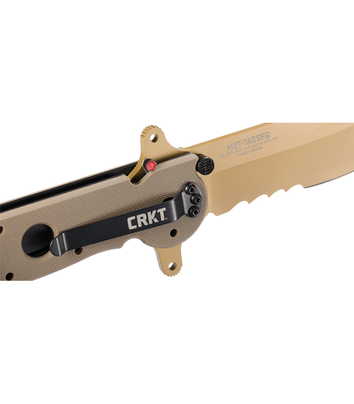 CRKT M21-14DSFG SPECIAL FORCES DROP POINT W/VEFF SERRATIONS