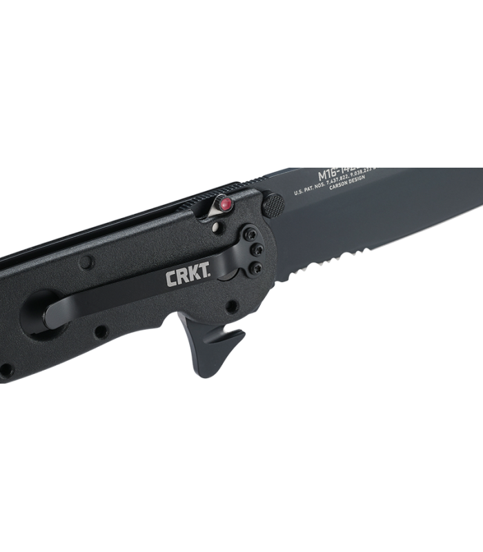 Σουγιάς CRKT M16-14ZLEK TANTO BLACKOUT W/TRIPLE POINT SERRATIONS