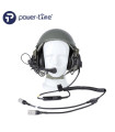 POWER-TIME ANTIEXPLOSION HELMET HEADSET DH-132 CVC WITH MICROPHONE, Y CABLE AND 2 CONNECTORS