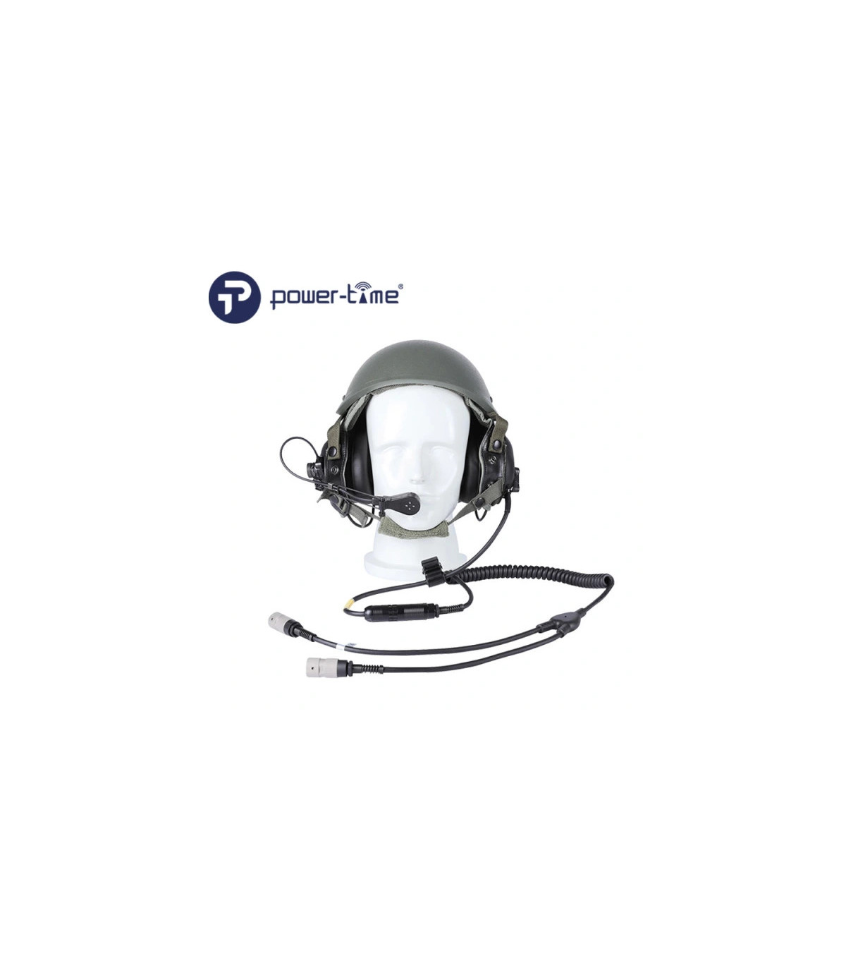Power-Time Antiexplosion Helmet Headset DH-132 CVC With Microphone, Y Cable and 2 Connectors | Sabotage Oddal