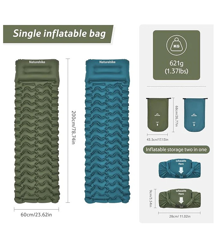 Naturehike Riviera FC01 Ultralight Inflatable Pad | Sabotage Oddal