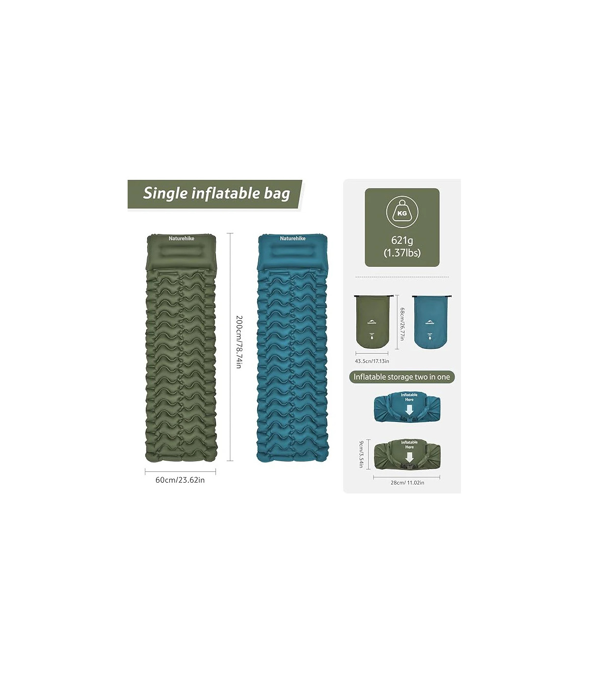 Naturehike Riviera FC01 Ultralight Inflatable Pad | Sabotage Oddal
