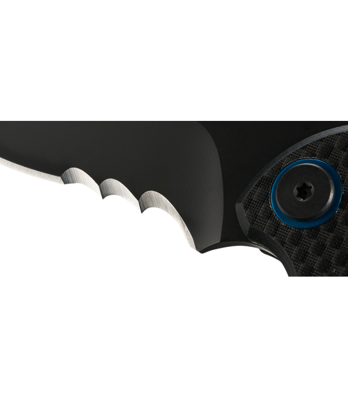 Σουγιάς CRKT P.S.D. (PARTICLE. SEPARATION. DEVICE.) BLACK W/VEFF SERRATIONS