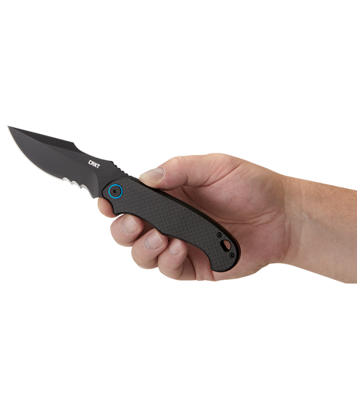 Σουγιάς CRKT P.S.D. (PARTICLE. SEPARATION. DEVICE.) BLACK W/VEFF SERRATIONS