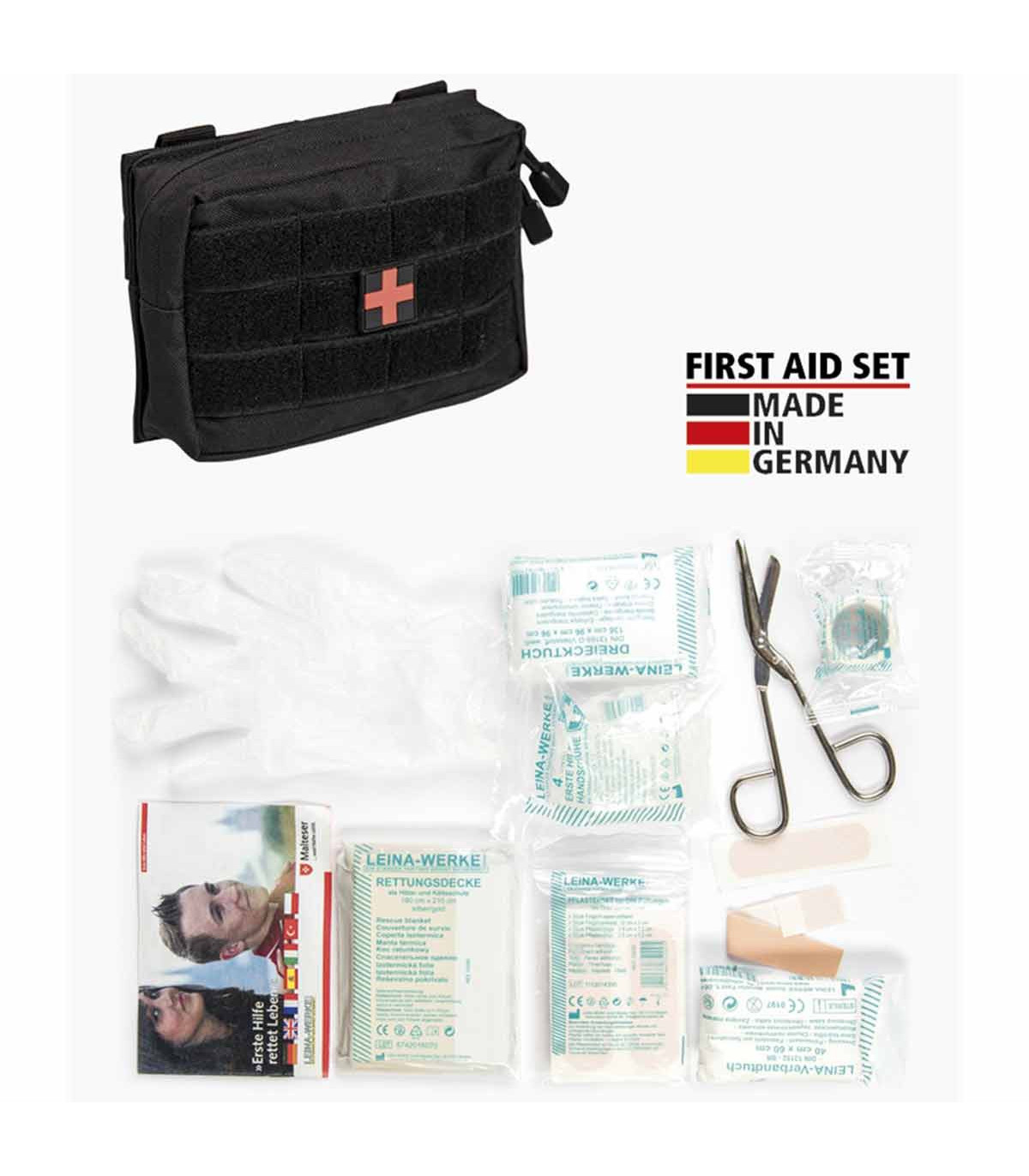 Κιτ Πρώτων Βοηθειών Miltec Small First Aid Kit Leina 25 Τεμαχίων Μικρό | Sabotage Oddal