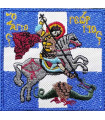 ΣΗΜΑ ΜΠΡΑΤΣΟΥ ΑΓΙΟΣ ΓΕΩΡΓΙΟΣ PATCH ΚΕΝΤΗΤΟ ΜΕ ΠΛΑΤΗ ΣΚΡΑΤΣ