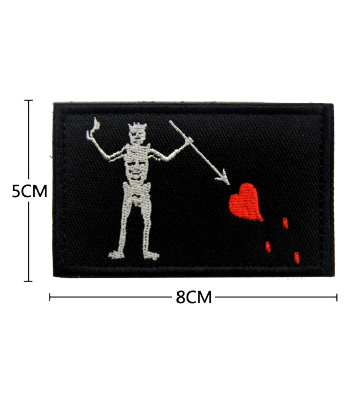 Blackbeard Embroidered Patch With Velcro | Sabotage Oddal