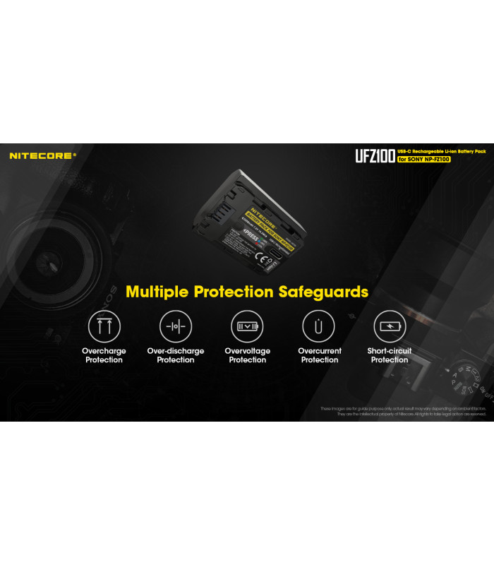 ΜΠΑΤΑΡΙΑ NITECORE for SONY UFZ-100, 7.2V , 2250mAh, 16.2Wh