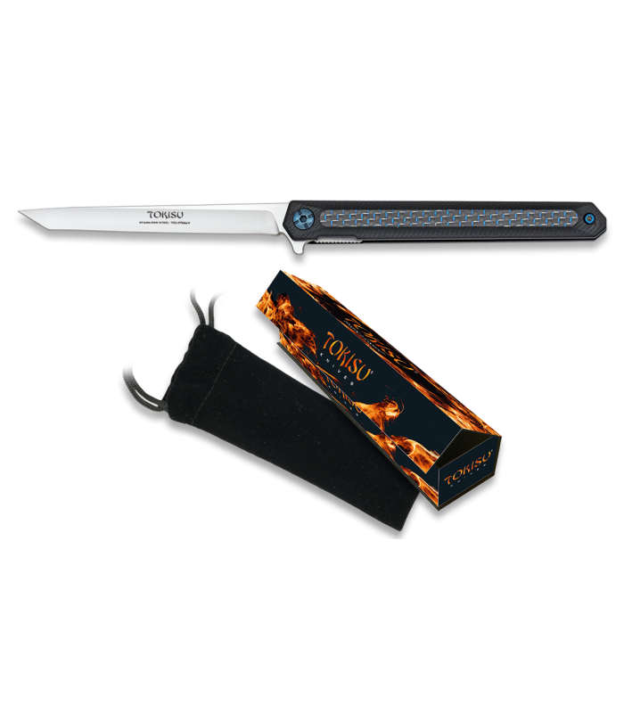 ΣΟΥΓΙΑΣ TOKISU pocket knife. Bearings/carbon CNC, 18721