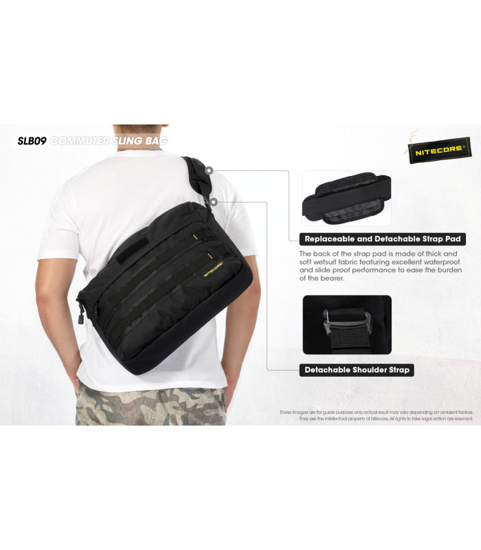 ΤΣΑΝΤΑΚΙ NITECORE EDC, SLB09, High Strength 500D Polyester Fabric, 9lt