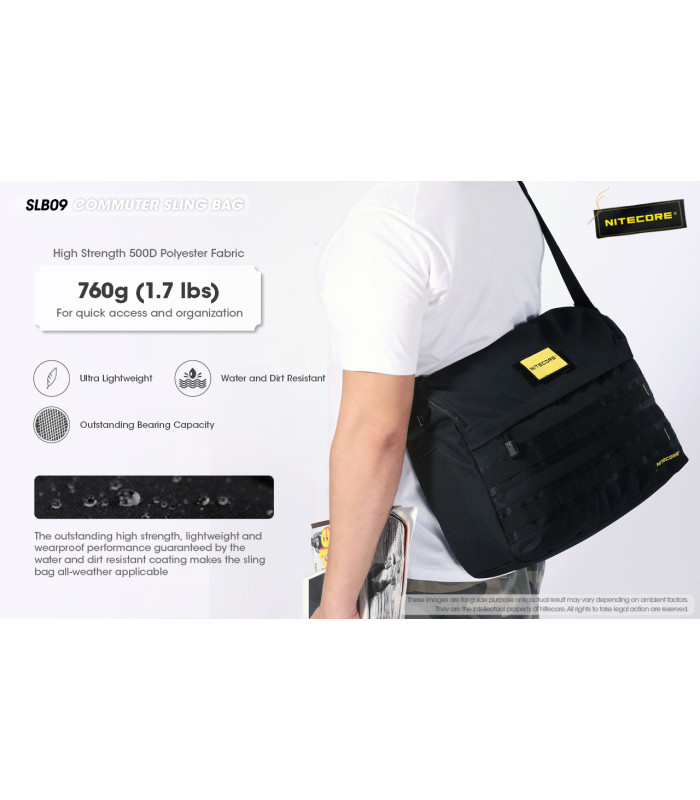 ΤΣΑΝΤΑΚΙ NITECORE EDC, SLB09, High Strength 500D Polyester Fabric, 9lt