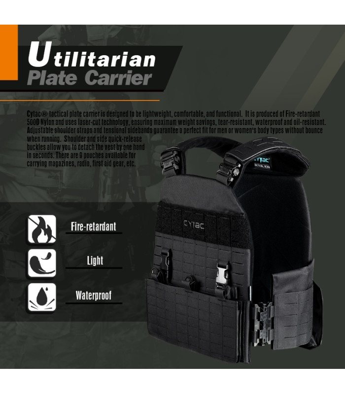 Plate Carrier Cytac, Utility