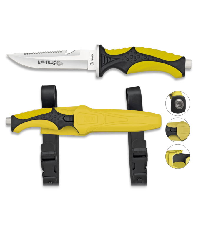 ΜΑΧΑΙΡΙ ALBAINOX, ΚΑΤΑΔΥΣΕΩΝ OCTOPUS - YELLOW 32350