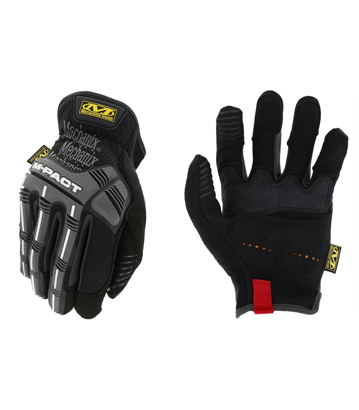 ΓΑΝΤΙΑ MECHANIX, M-pact, Open Cuff, Black Grey , Size XL