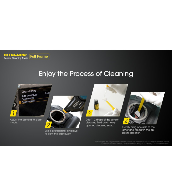 SENSOR CLEANING SWABS, 24mm, Full Frame