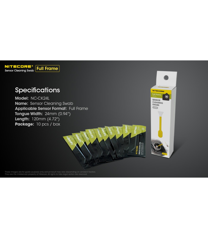 SENSOR CLEANING SWABS, 24mm, Full Frame