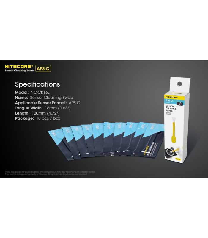 SENSOR CLEANING SWABS, Long 16mm, APS-C