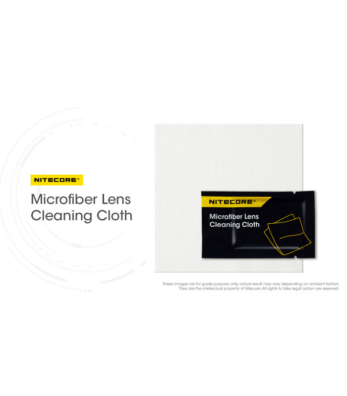 MICROFIBER LENS CLEANING CLOTHS, NITECORE
