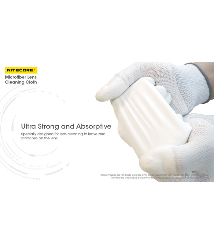MICROFIBER LENS CLEANING CLOTHS, NITECORE
