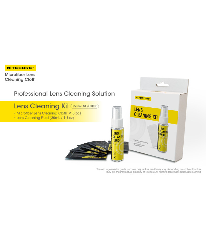MICROFIBER LENS CLEANING CLOTHS, NITECORE