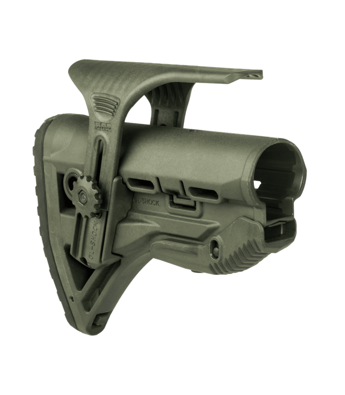 FAB DEFENSE GL-SHOCK CP M4/AR15 SHOCK ABSORBING BUTTSTOCK WITH CHEEK REST