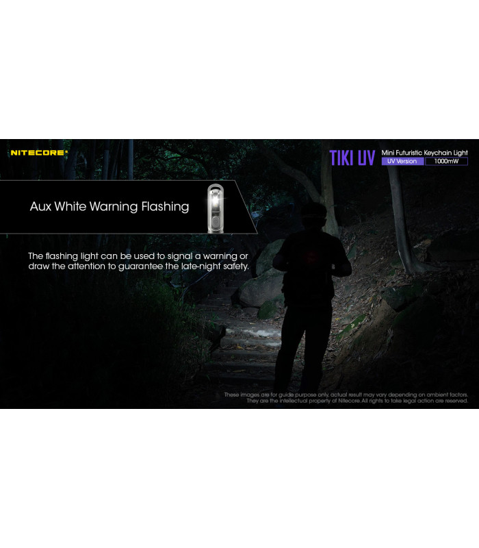 ΦΑΚΟΣ LED NITECORE TIKI UV, USB-C, 1000 mW