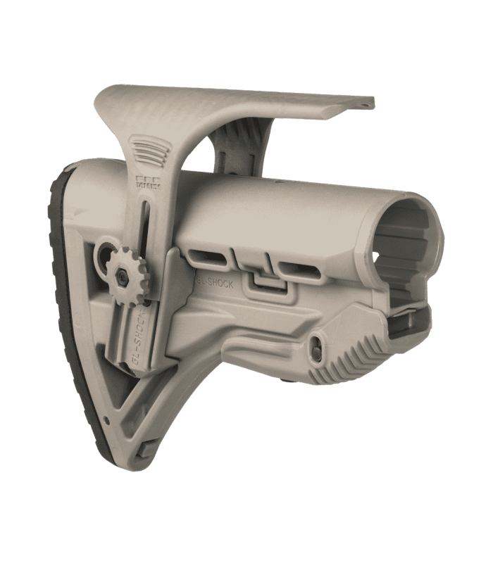 FAB DEFENSE GL-SHOCK CP M4/AR15 SHOCK ABSORBING BUTTSTOCK WITH CHEEK REST