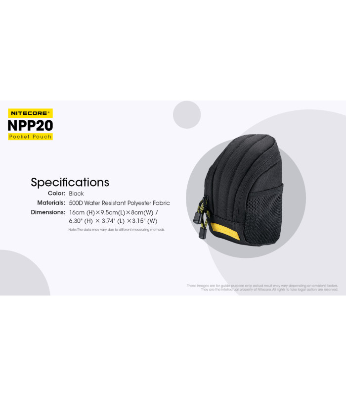 ΤΣΑΝΤΑΚΙ NITECORE NPP20, 500D Water Resistant Polyester Fabric