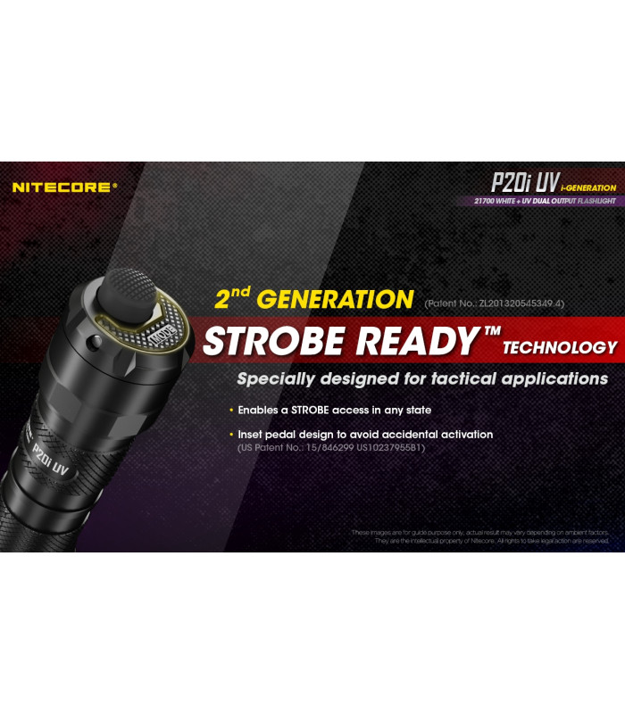 ΦΑΚΟΣ LED NITECORE PRECISE P20I UV, Tactical, Strobe Ready
