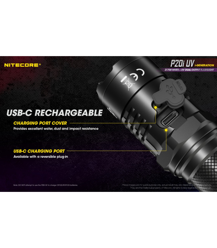 ΦΑΚΟΣ LED NITECORE PRECISE P20I UV, Tactical, Strobe Ready