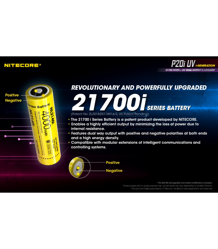 ΦΑΚΟΣ LED NITECORE PRECISE P20I UV, Tactical, Strobe Ready