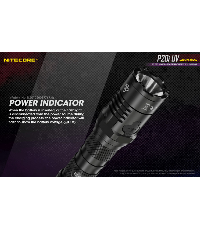 ΦΑΚΟΣ LED NITECORE PRECISE P20I UV, Tactical, Strobe Ready