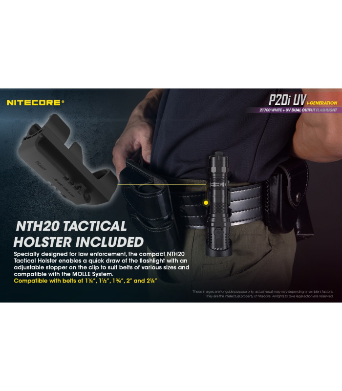 ΦΑΚΟΣ LED NITECORE PRECISE P20I UV, Tactical, Strobe Ready