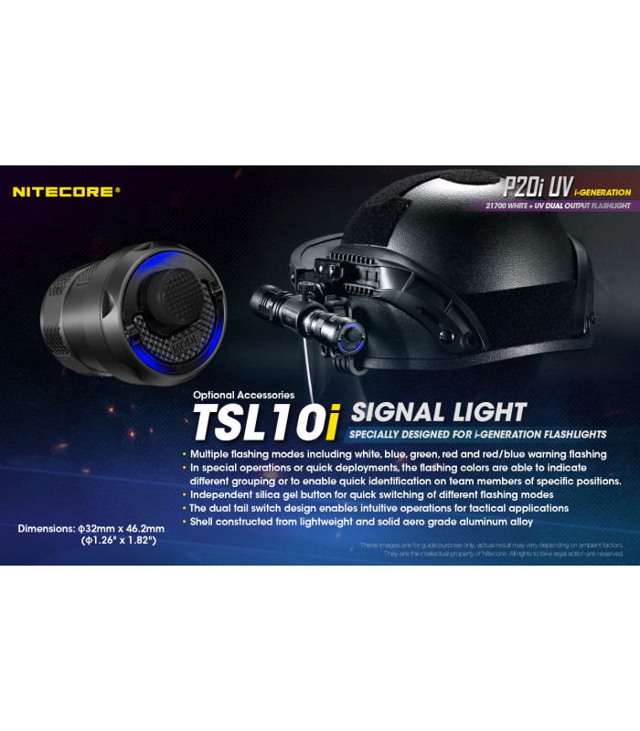 ΦΑΚΟΣ LED NITECORE PRECISE P20I UV, Tactical, Strobe Ready